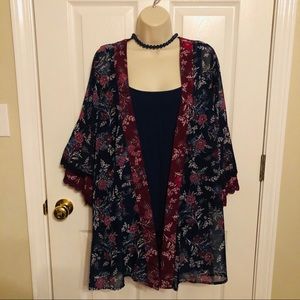 Sheer Kimono-style Topper